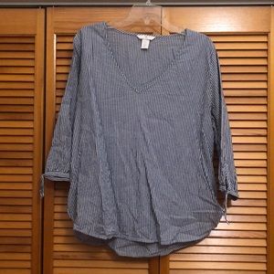 H&M Blue Striped Shirt